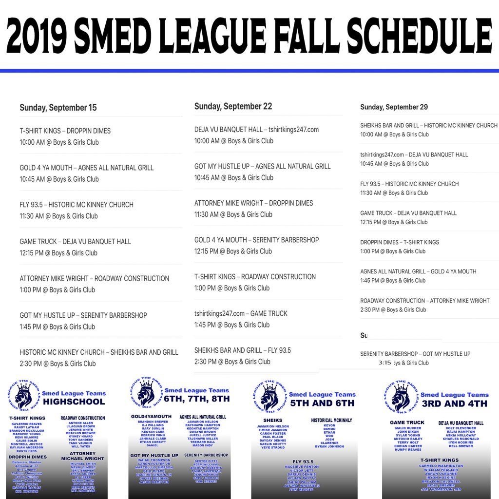The League Schedule
